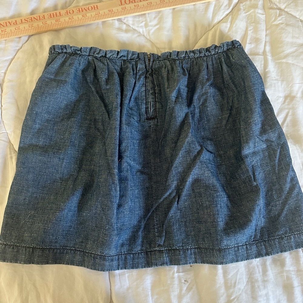 Vintage JCrew Denim Blue Women's Skirt 100%cotton